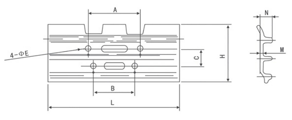 I-excavator kunye ne-bulldozer ii-spare parts zilandelela i-shoetrack platetrack pad